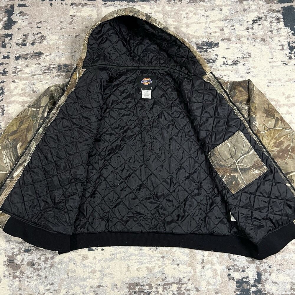 Dickies Camo Full Zip Realtree Mens 2XL Weatherguard Jacket Hunting Work - Picture 4 of 12
